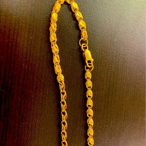 My 7 inch 22 KT gold bracelet